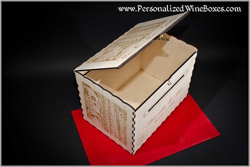 Wedding CARD Box, Laser personalized