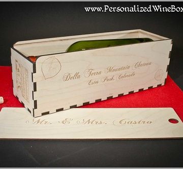 Lasered Wine Box