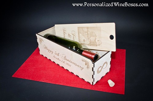 Wood Wine Box, 5th Anniversary