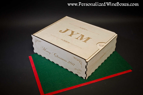 Wooden Wine Gift Box for 3 Bottles