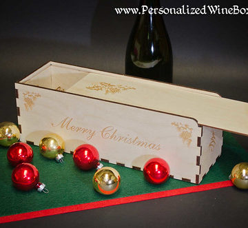 Wooden Wine Box Gift Wrap - personalized for you