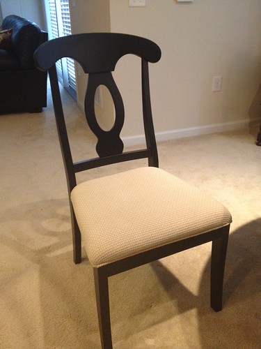 Dinning Chair (x4) w Pedestal Dinning Table - $349