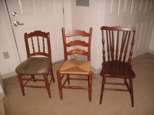 Wooden chair collection