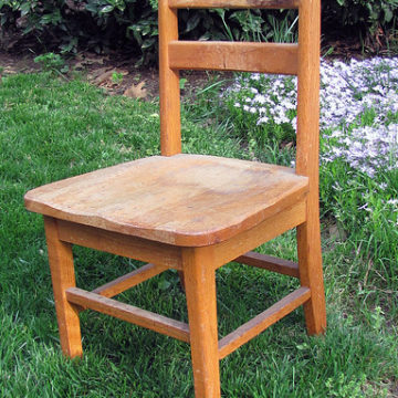 Vintage Childs Wooden School Chair