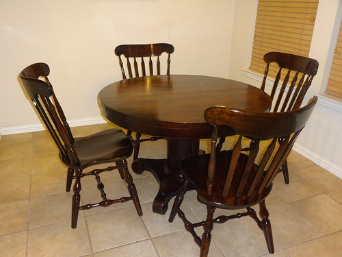 Wooden Dining Table with 4 chairs