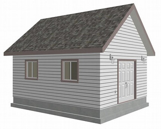 G391A 16x20x8 Bunkhouse - Shed - Workshop