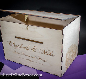 Large Wedding Card Box for Elizabeth & Mike