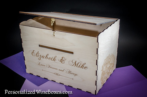 Large Wedding Card Box for Elizabeth & Mike