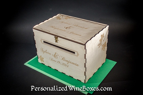 Wood Wedding Card Box for Sylvia & Benjamin