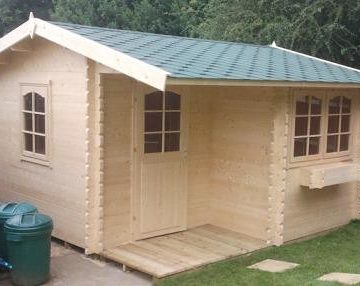 AST5-44 L Shaped Log Cabins