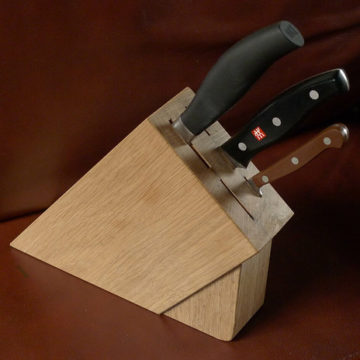 Oak Knife Block