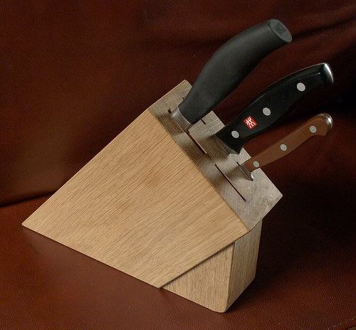 Oak Knife Block