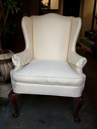 Wing backed chair ($350)