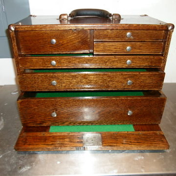 Small Wood Tool Box, Maker  Unknown, After Restoration