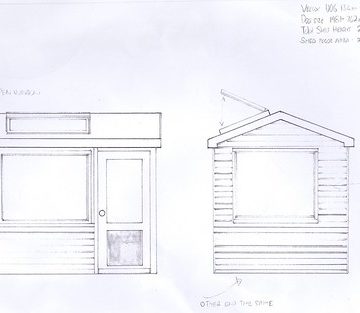 New blue shed project 8. Plan