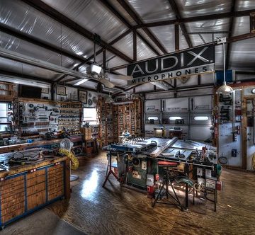 Wood Shop View #3 with 4 x 8 assembly table and drawers