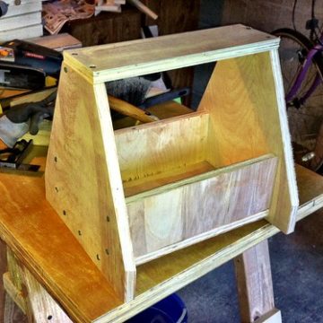 Scaled down tool tote from the  Handyman Club