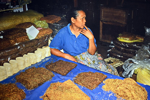 Indonesia - Java - Yogyakarta - Market - Woman Selling Tobacco