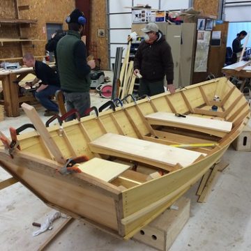 IMG_1688 - Port Hadlock WA - Northwest School of Wooden Boatbuilding - Hammond Shop - Ben Kahn section - Light McKenzie River Boat - driftboat