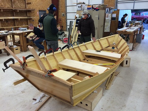 IMG_1688 - Port Hadlock WA - Northwest School of Wooden Boatbuilding - Hammond Shop - Ben Kahn section - Light McKenzie River Boat - driftboat