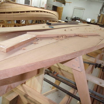 GEDC6216 - Port Hadlock WA - Northwest School of Wooden Boatbuilding - Traditional Small Craft - Rogue River Driver under construction (Davis Boat is in background)