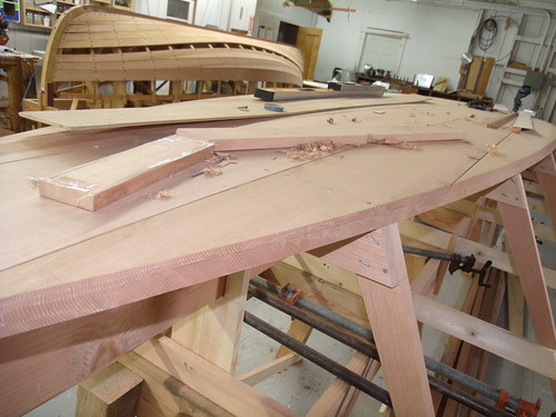 GEDC6216 - Port Hadlock WA - Northwest School of Wooden Boatbuilding - Traditional Small Craft - Rogue River Driver under construction (Davis Boat is in background)