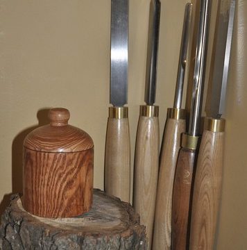 Wood box - with lid - Oak