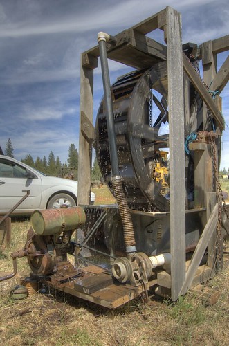 Water wheel-driven gasoline-making perpetual-motion machine HDR