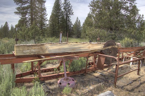 Sawmill, powered by a 5HP 1915 steam traction engine HDR