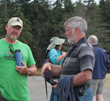 IMG_2636 - Nordland WA - Mystery Bay State Park - Red Lantern SCAMP Rally - John Welsford (R) and Dr - -