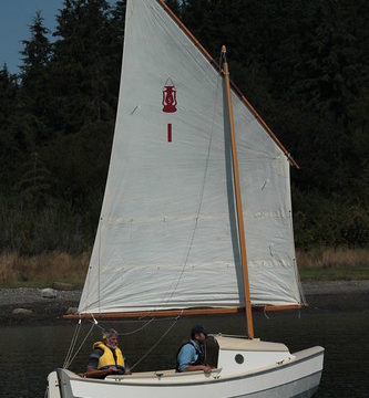 IMG_2852 - Nordland WA - Mystery Bay State Park - Red Lantern SCAMP Rally - the very first SCAMP (notice its sail number) underway light air