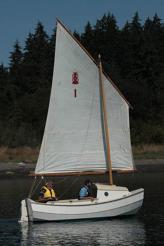 IMG_2852 - Nordland WA - Mystery Bay State Park - Red Lantern SCAMP Rally - the very first SCAMP (notice its sail number) underway light air