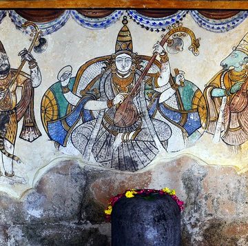 India - Tamil Nadu - Thanjavur - Brihadeshvara Temple - Mural - 2