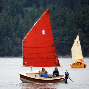 IMG_1143CEF1 - Nordland WA - Mystery Bay State Park - 2015 Red Lantern Rally - SCAMP-400 SV COWBOY COOKIES with designer John Welsford at helm