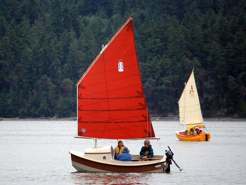 IMG_1143CEF1 - Nordland WA - Mystery Bay State Park - 2015 Red Lantern Rally - SCAMP-400 SV COWBOY COOKIES with designer John Welsford at helm