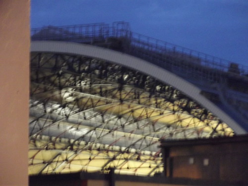 London Victoria Station after dark