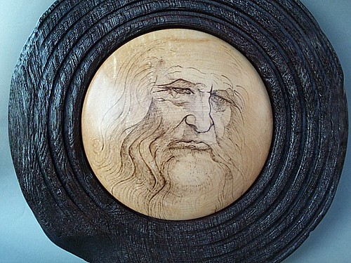 Leonardo da Vince wall plaque by Stuart King