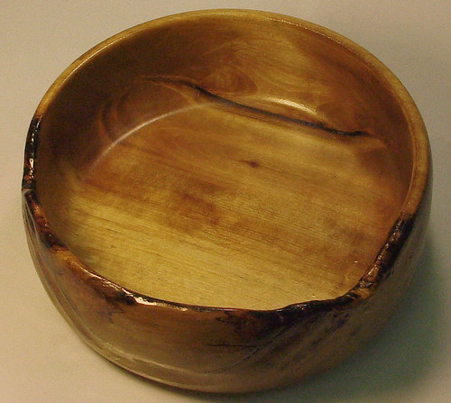 Bowl #48 - Shallow Side Burned Rim (top)