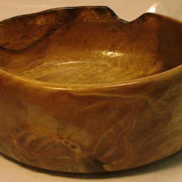 Bowl #48 - Shallow Side Burned Rim (back left)