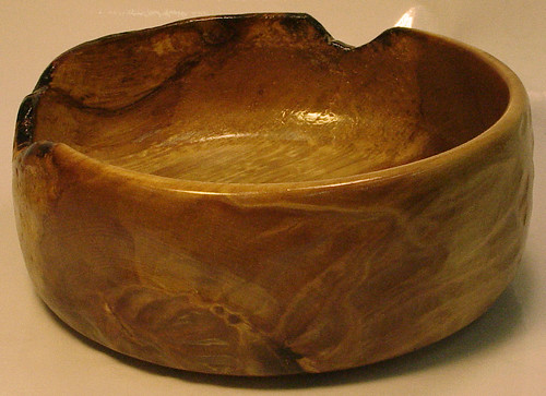 Bowl #48 - Shallow Side Burned Rim (back left)