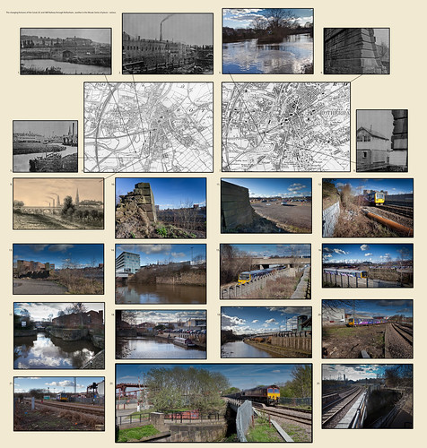 The changing fortunes of the Canal, GC and S&R Railway through Rotherham - various(13.5Mby)