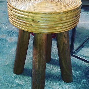 Rattan + wooden stool #furniture #handicraft #jogjakarta #bantul #indonesia #supplier #wooden #woodenfurniture #teak #teakfurniture #recycledteak #boatwood #wooden #stool #canvas #living #dining #diningtable #indoor #outdoor #deco #bench #chair #couch #so