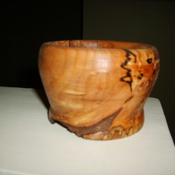 red alder turned bowl