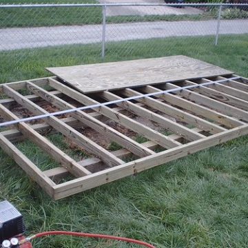 storage shed floor construction