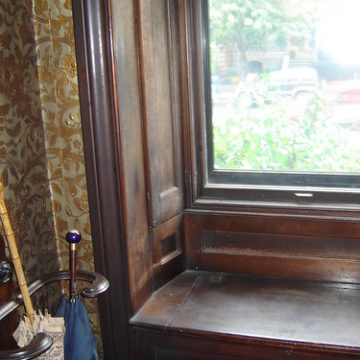 Front entry window - Gibson House