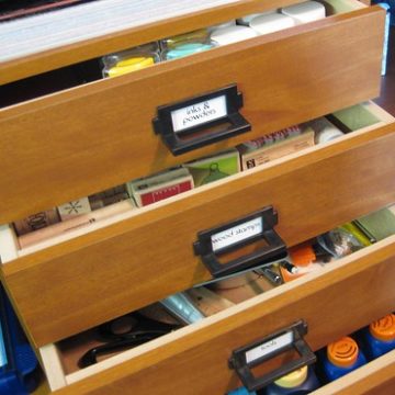 My paper crafting storage cupboard