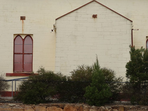 Hallett. The first Institue built in 1879. Became the Anglican Church in 1932 when the front windows were given a Gothic appearance. Sold to RSL Club in 1953 when a second Anglican Church was built elsewhere in the town.