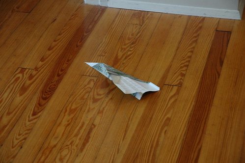 This is a paper airplane...