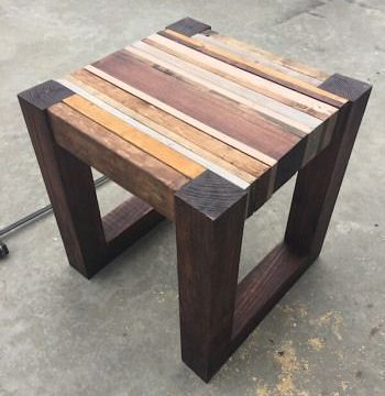 DIY Scrap wood side Table