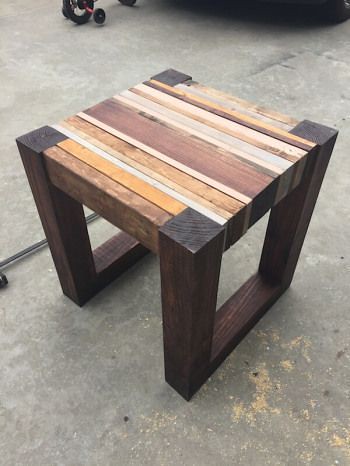 DIY Scrap wood side Table